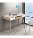 Timber Art Design Alford White 2 Drawer Desk
