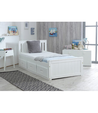 Mission Bed With Drawers