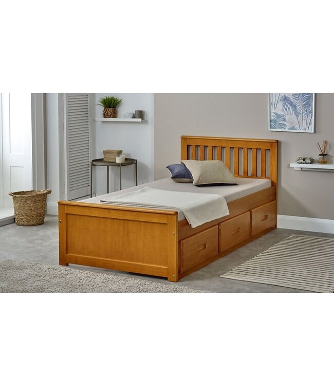 Mission Single Bed Choice of 4 Colours