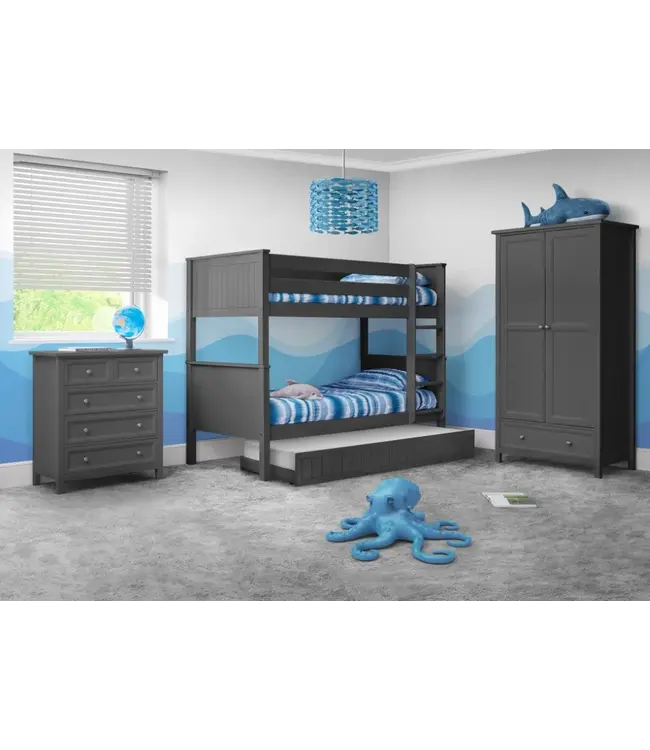 Julian Bowen Maine Anthracite Bunk Bed