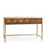 McGowan & Rutherford Brushed Antique Gold Metal Console Table