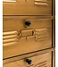 McGowan & Rutherford Brushed Antique Gold Multi Drawer Side Cabinet