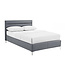 Arco Grey Leather Bed