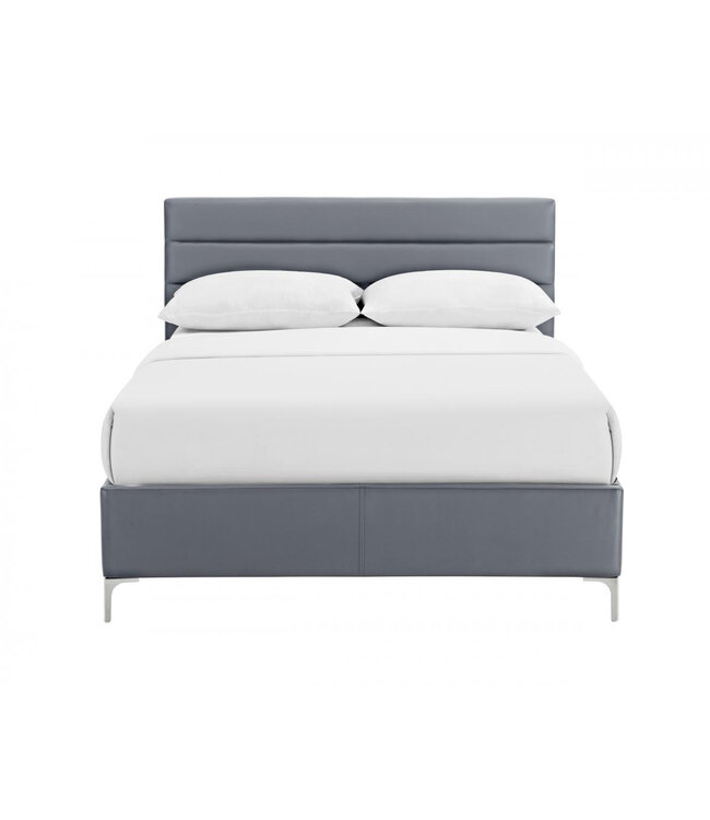 Heartlands Furniture Arco Grey Leather Bed