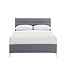 Arco Grey Leather Bed