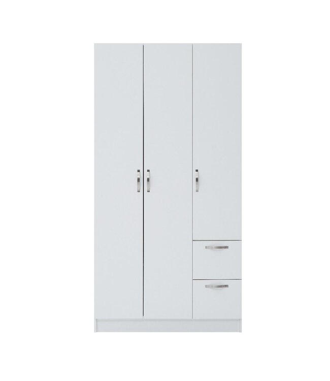 Essentials 3 Door Wardrobe With Drawers