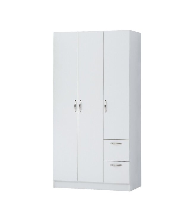 Essentials 3 Door Wardrobe With Drawers