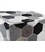 Safira Black | Grey | White Patchwork Pouffe