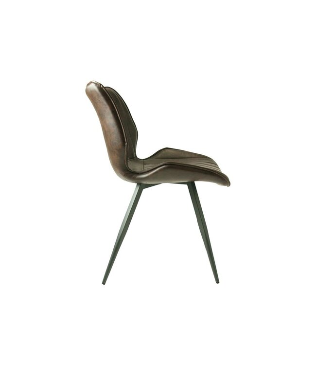 Alfa Dining Chair Vegan Leather Chestnut