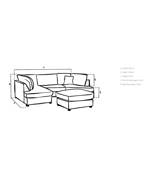 Carnaby U Shape Corner Sofa