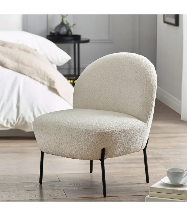 Julian Bowen Lulu Boucle Accent Chair