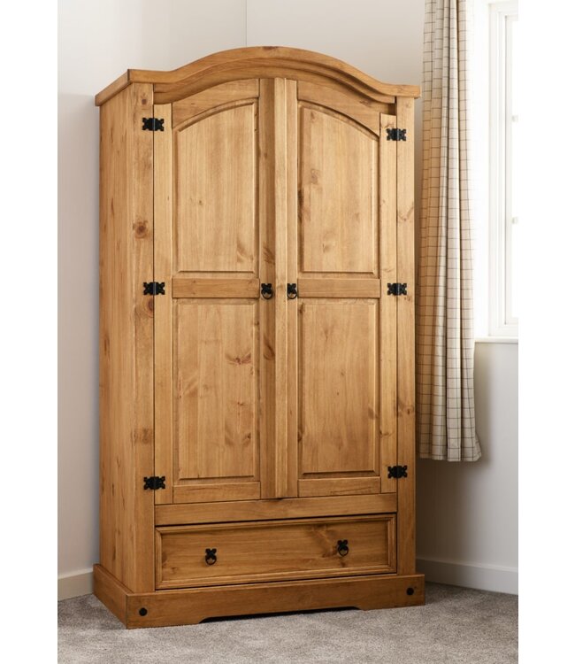 Seconique Corona 2 Door 1 Drawer Wardrobe