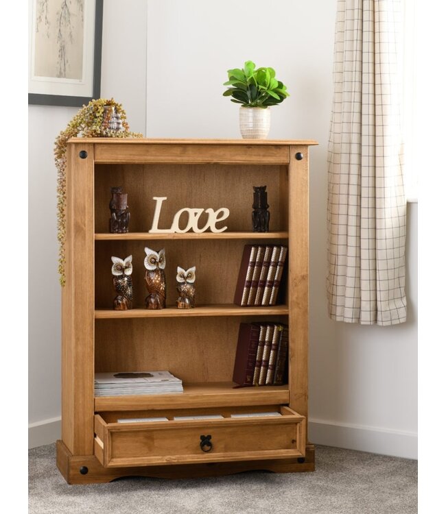 Seconique Corona 1 Drawer Bookcase