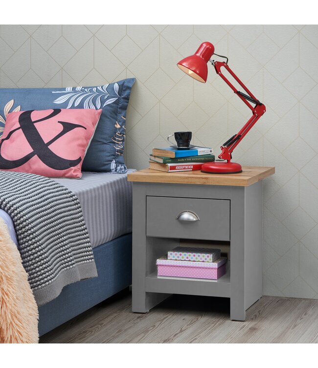 Timber Art Design Lisbon 1 Drawer Bedside Table