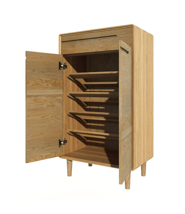 Homestyle GB Scandic Oak Shoe Cabinet