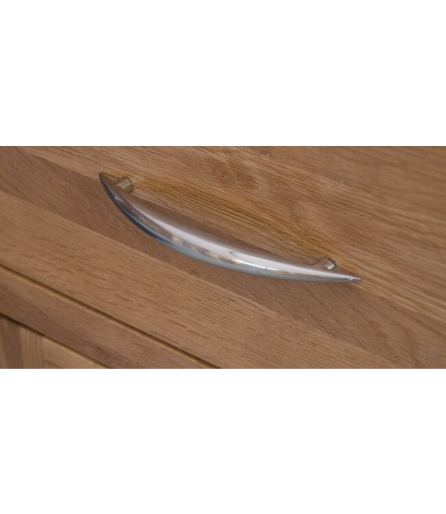 Trend Oak 1 Door Display Cabinet