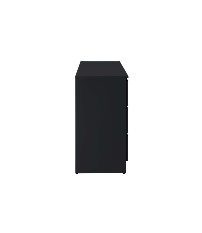 Birlea Oslo Black 6 Drawer Chest