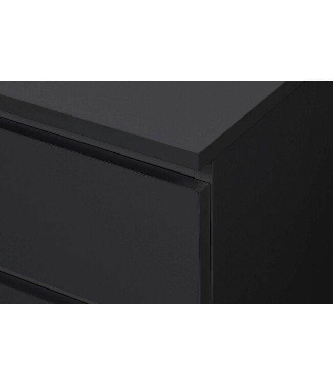 Birlea Oslo Black 6 Drawer Chest