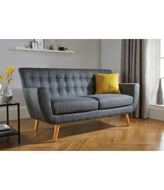 Birlea Loft Grey 3 Seater Sofa