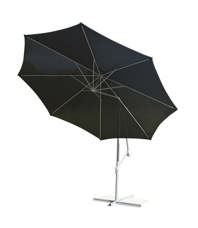 3M Hanging Crank Black Parasol