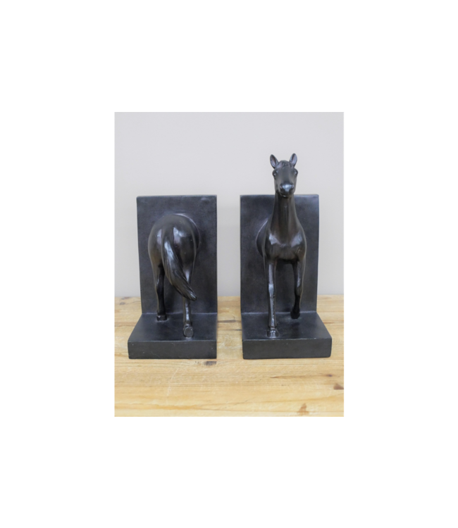 Black Horse Bookends