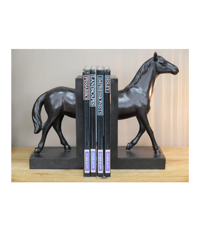 Black Horse Bookends