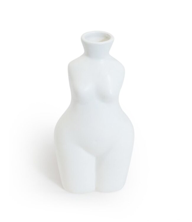 Female Body Ceramic Stem Vase
