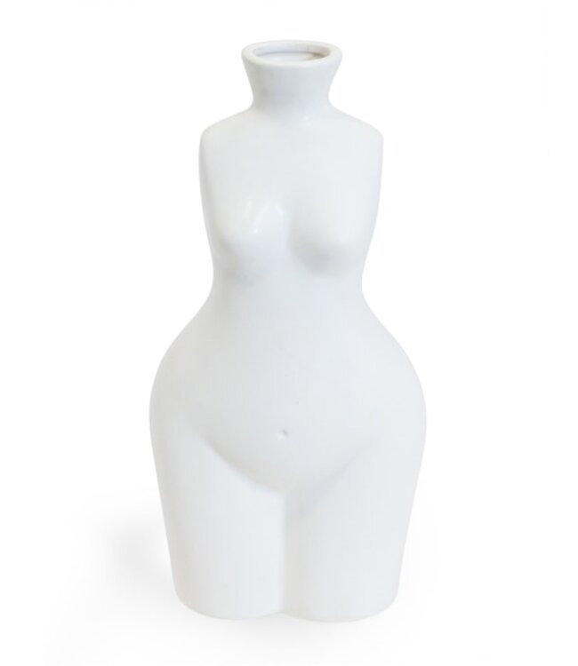 Female Body Ceramic Stem Vase