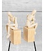 McGowan & Rutherford "Thinker" Wooden Effect Model Man Bookends