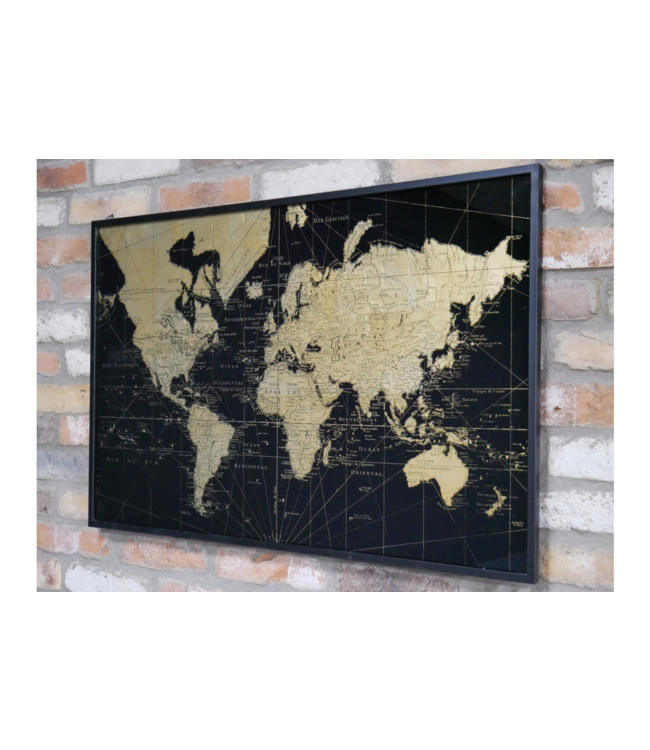 Map of The World Decorative Wall Art