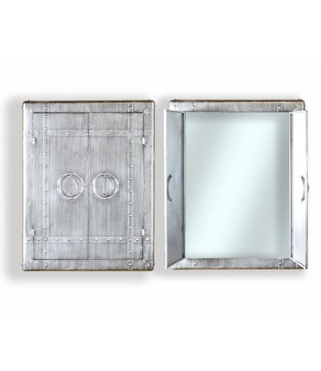 Door Opening Wall Industrial Mirror