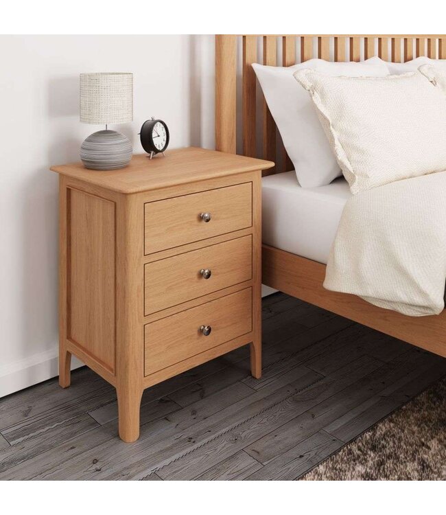 Large 3 Drawer Bedside