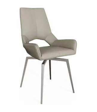 Taupe Swivel Dining Chair