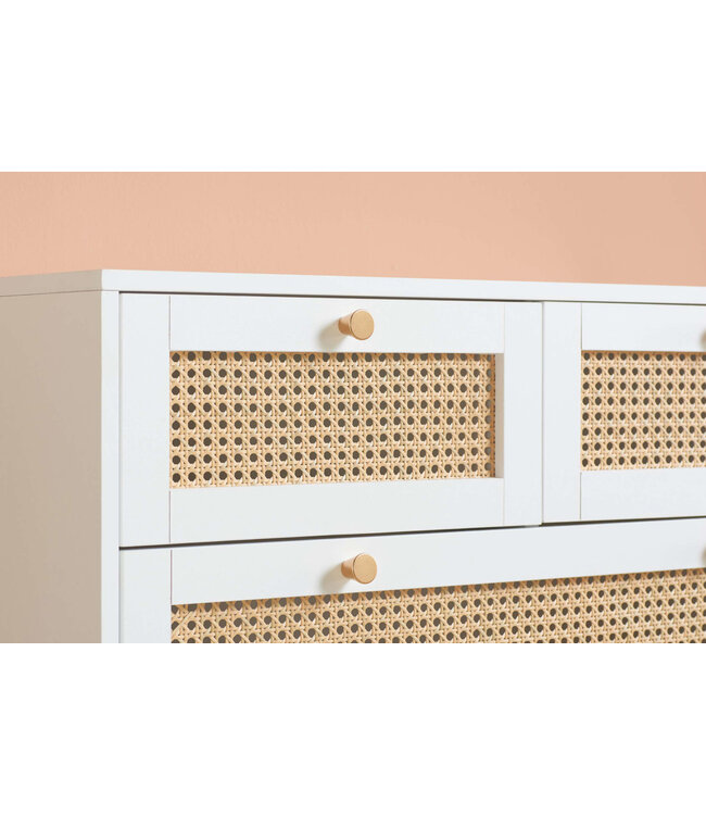 Birlea Croxley Rattan 5 Drawer Chest