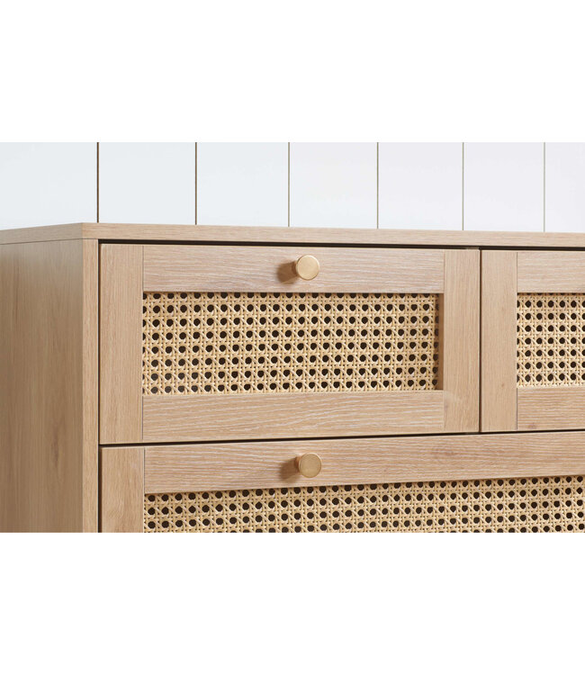 Birlea Croxley Rattan  7 Drawer Chest