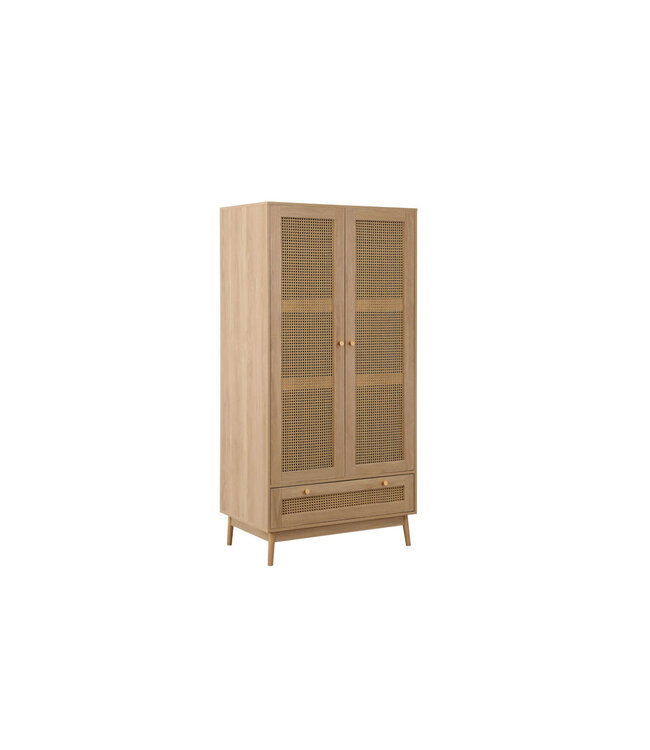 Birlea Croxley Rattan  2 Door Wardrobe