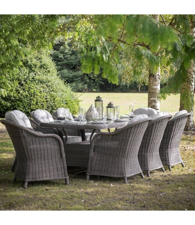 Outdoor Fior Grey 8 Seat Dining Set