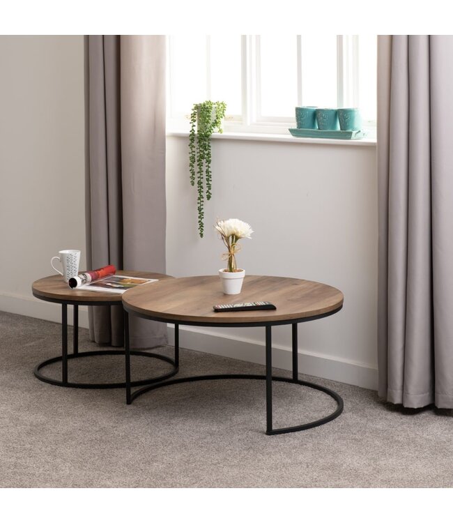 Seconique Quebec Round Coffee Table Set