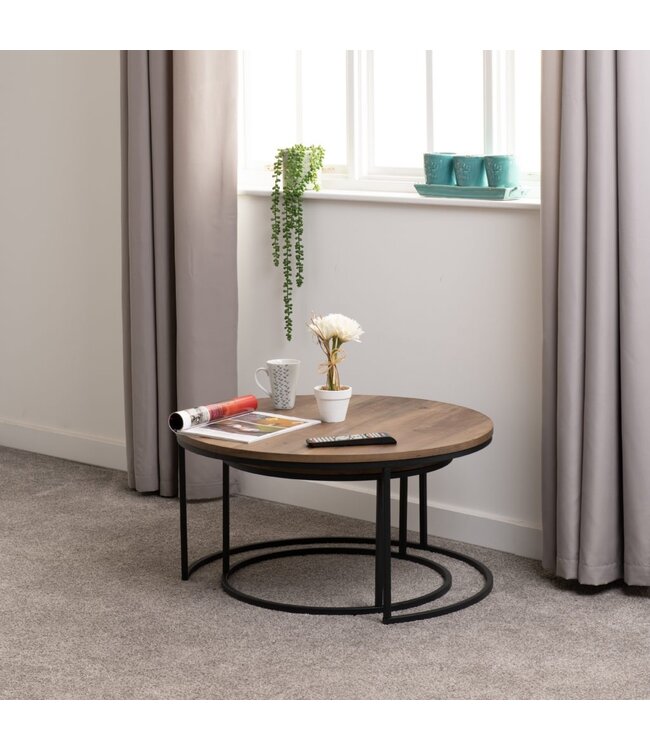 Seconique Quebec Round Coffee Table Set