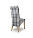 Shankar Karta Scroll Back Check Chair