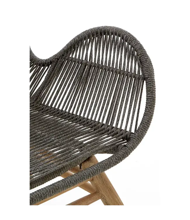 Sisal Rope Lounge Chair With Stool