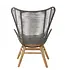 Fifty Five South Sisal Rope Lounge Chair With Stool