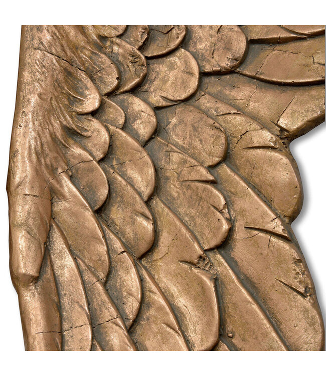 Hill Interiors Gold Large Angel Wings