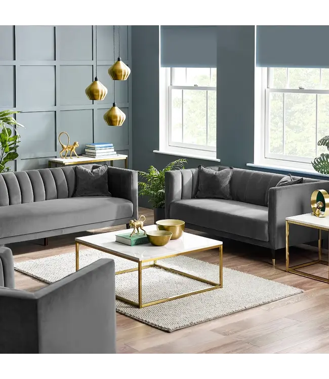 Julian Bowen Salma Scalloped Back Sofa Collection