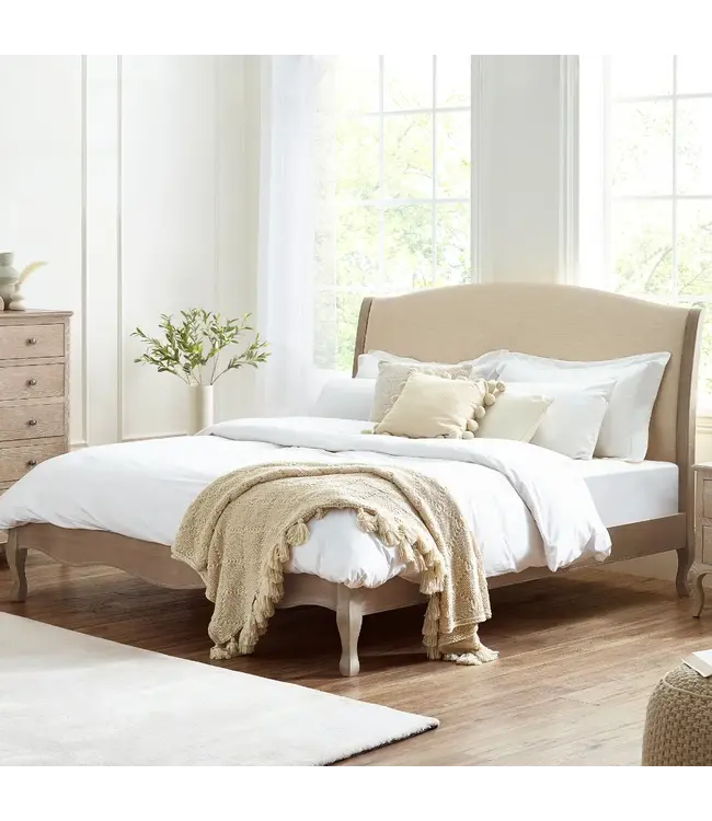 Julian Bowen Camille Wood and Fabric Bed