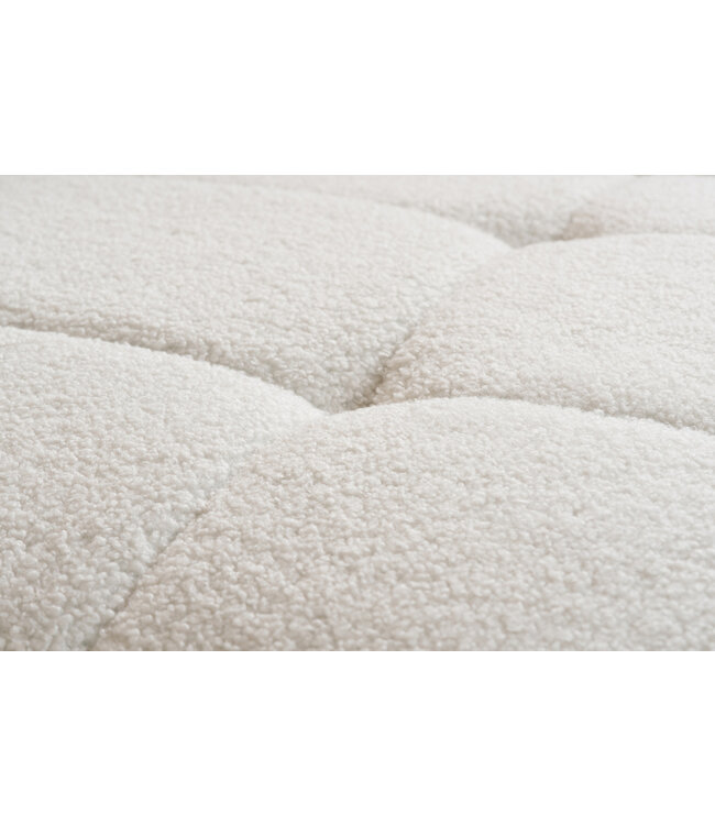 Birlea Milo 3 Seater Sofa White Boucle Fabric