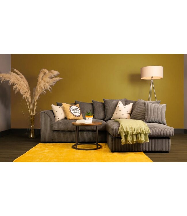 Harley Jumbo Corner Sofa - Grey