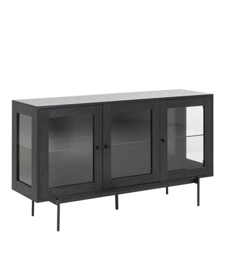 Furniture to Go Angus Black  3 Door Sideboard