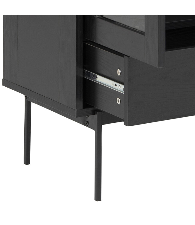 Furniture to Go Angus Black Display Cabinet