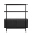 Furniture to Go Angus Black Bookcase With Doors